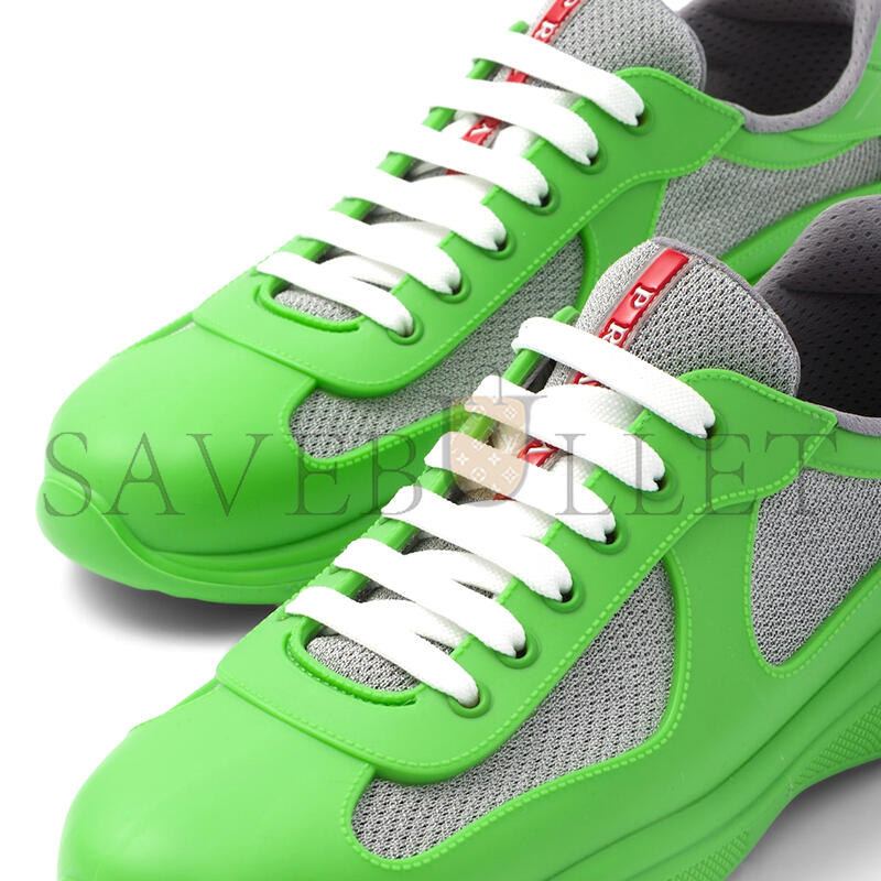 PRADA AMERICA'S CUP SOFT RUBBER AND BIKE FABRIC SNEAKERS 4E6500